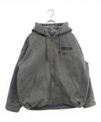 HUFハフ）の古着「フーデッドジャケット」｜グレー