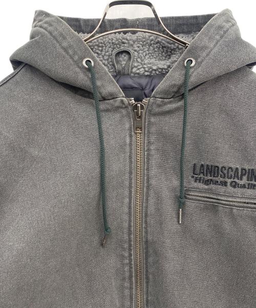 HUF（ハフ）HUF (ハフ) フーデッドジャケット グレー サイズ:Ｍの古着・服飾アイテム