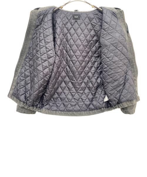 HUF（ハフ）HUF (ハフ) フーデッドジャケット グレー サイズ:Ｍの古着・服飾アイテム