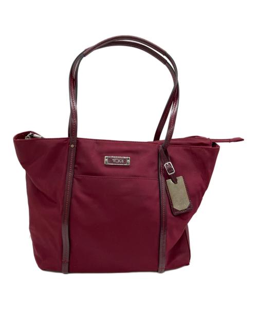TUMI（トゥミ）TUMI (トゥミ) ハンドバッグ ワインレッドの古着・服飾アイテム