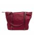 TUMI (トゥミ) ハンドバッグ ワインレッド：6000円