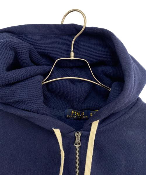 POLO（ポロ・ラルフローレン）POLO (ポロ) ジップアップスウェット ネイビー サイズ:XLの古着・服飾アイテム