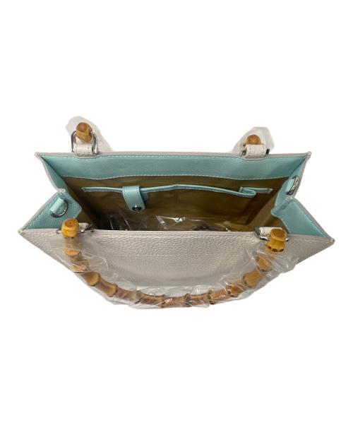 A.D.M.J.（エーディーエムジェイ）A.D.M.J. (エーディーエムジェイ) ハンドバッグ ホワイトの古着・服飾アイテム