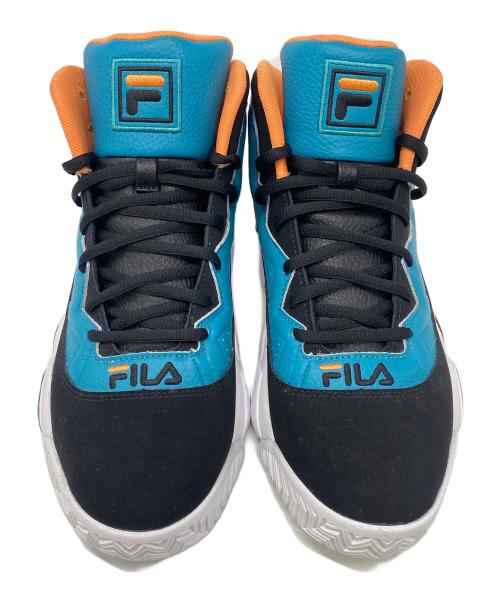 FILA（フィラ）FILA (フィラ) ハイカットスニーカー ブラック×ブルー×オレンジ サイズ:27.5㎝の古着・服飾アイテム