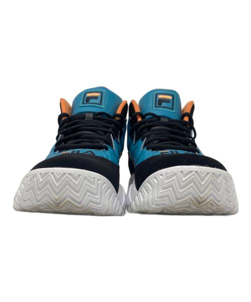 FILA（フィラ）FILA (フィラ) ハイカットスニーカー ブラック×ブルー×オレンジ サイズ:27.5㎝の古着・服飾アイテム