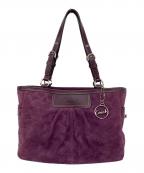 COACHコーチ）の古着「ハンドバッグ」｜パープル