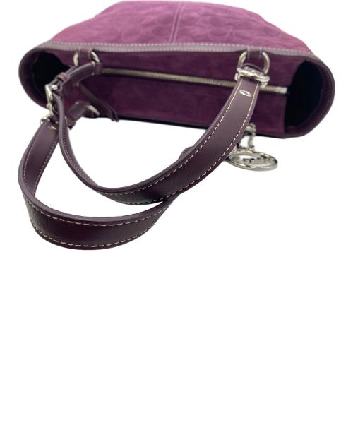 COACH（コーチ）COACH (コーチ) ハンドバッグ パープルの古着・服飾アイテム