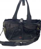 BRIEFINGブリーフィング）の古着「2WAYバッグ」｜ブラック×カーキ×グレー