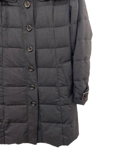 BURBERRY LONDON（バーバリーロンドン）BURBERRY LONDON (バーバリーロンドン) フォックスファー付ダウンコート グレー サイズ:42の古着・服飾アイテム