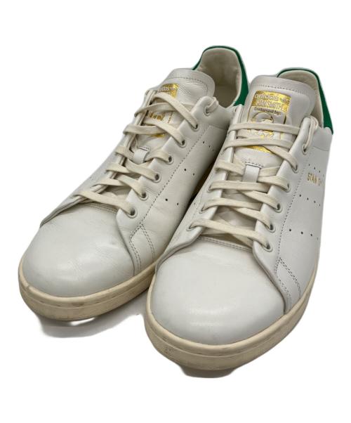 adidas（アディダス）adidas (アディダス) ローカットスニーカー ホワイト×グリーン サイズ:28の古着・服飾アイテム