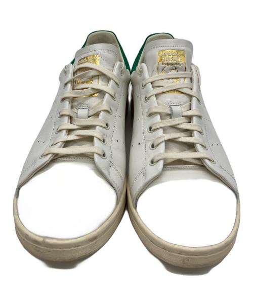 adidas（アディダス）adidas (アディダス) ローカットスニーカー ホワイト×グリーン サイズ:28の古着・服飾アイテム