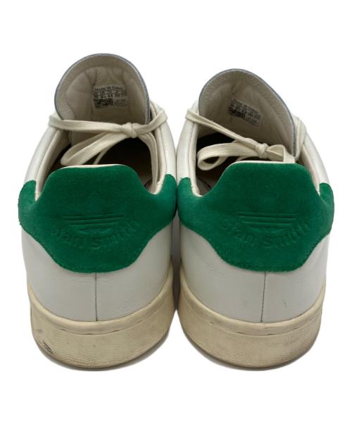 adidas（アディダス）adidas (アディダス) ローカットスニーカー ホワイト×グリーン サイズ:28の古着・服飾アイテム