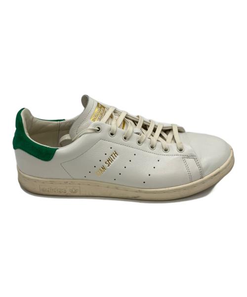 adidas（アディダス）adidas (アディダス) ローカットスニーカー ホワイト×グリーン サイズ:28の古着・服飾アイテム