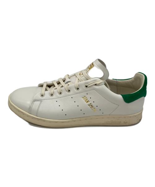 adidas（アディダス）adidas (アディダス) ローカットスニーカー ホワイト×グリーン サイズ:28の古着・服飾アイテム