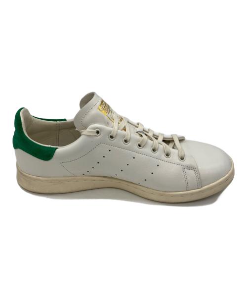 adidas（アディダス）adidas (アディダス) ローカットスニーカー ホワイト×グリーン サイズ:28の古着・服飾アイテム