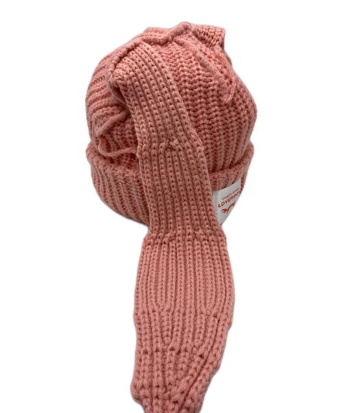 CHARLES JEFFREY LOVERBOY（チャールズ ジェフリー ラバーボーイ）CHARLES JEFFREY LOVERBOY (チャールズ ジェフリー ラバーボーイ) ニット帽 ピンク サイズ:表記無しの古着・服飾アイテム