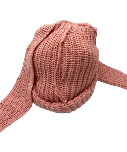 CHARLES JEFFREY LOVERBOY（チャールズ ジェフリー ラバーボーイ）CHARLES JEFFREY LOVERBOY (チャールズ ジェフリー ラバーボーイ) ニット帽 ピンク サイズ:表記無しの古着・服飾アイテム