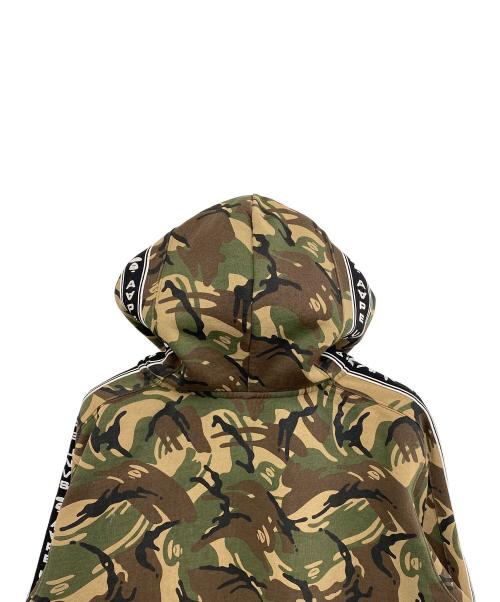 Aape BY A BATHING APE（エーエイプ バイ アベイシングエイプ）Aape BY A BATHING APE (エーエイプ バイ アベイシングエイプ) ジップパーカー ブラウン×グリーン サイズ:XLの古着・服飾アイテム