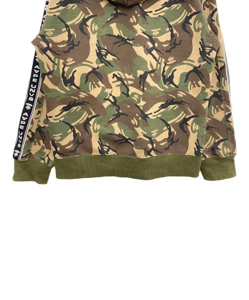 Aape BY A BATHING APE（エーエイプ バイ アベイシングエイプ）Aape BY A BATHING APE (エーエイプ バイ アベイシングエイプ) ジップパーカー ブラウン×グリーン サイズ:XLの古着・服飾アイテム