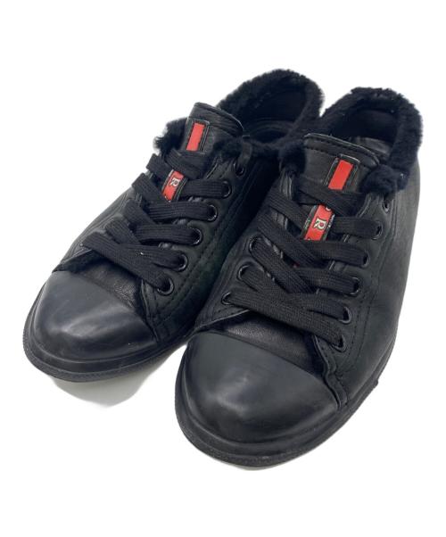 PRADA（プラダ）PRADA (プラダ) スニーカー ブラック サイズ:36の古着・服飾アイテム