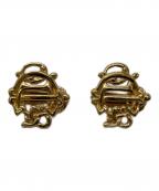 Christian Diorクリスチャン ディオール）の古着「エンブレムイヤリング」｜ゴールド