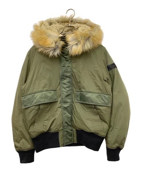 DIESEL（ディーゼル）DIESEL (ディーゼル) 中綿ジャケット グリーン サイズ:Ｌの古着・服飾アイテム