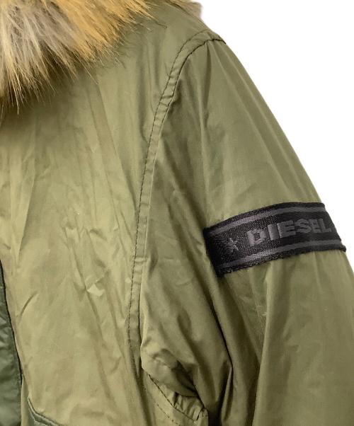 DIESEL（ディーゼル）DIESEL (ディーゼル) 中綿ジャケット グリーン サイズ:Ｌの古着・服飾アイテム