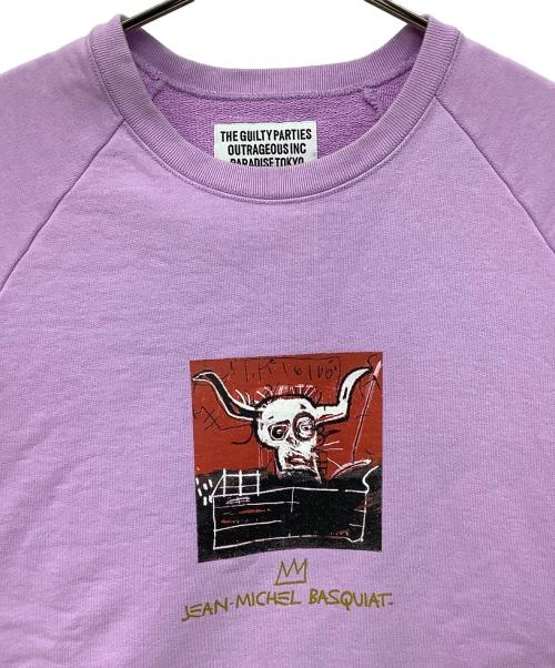 WACKO MARIA（ワコマリア）WACKO MARIA (ワコマリア) JEAN-MICHEL (ジャン・ミッシェル) クルーネックスウェット パープル サイズ:XLの古着・服飾アイテム