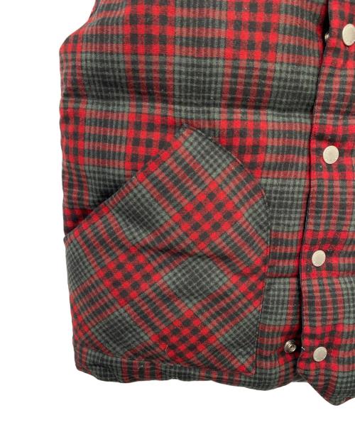 PENDLETON（ペンドルトン）PENDLETON (ペンドルトン) ダウンベスト レッド×グリーン サイズ:Ｓの古着・服飾アイテム