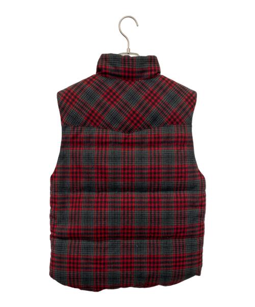 PENDLETON（ペンドルトン）PENDLETON (ペンドルトン) ダウンベスト レッド×グリーン サイズ:Ｓの古着・服飾アイテム
