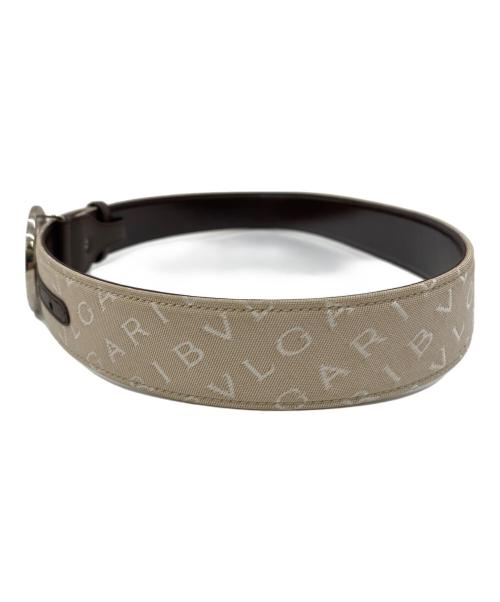 BVLGARI（ブルガリ）BVLGARI (ブルガリ) サークルロゴバックルベルト ベージュ サイズ:105/42の古着・服飾アイテム