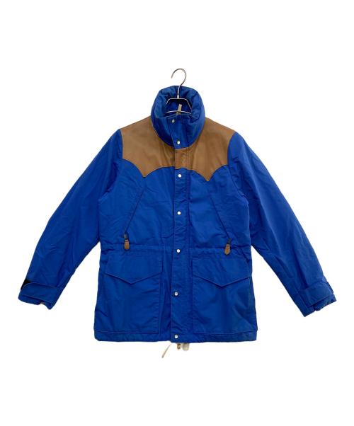 RockyMountainFeatherBed（ロッキーマウンテンフェザーベッド）RockyMountainFeatherBed (ロッキーマウンテンフェザーベッド) ナイロンジャケット ブルー×ブラウン サイズ:Ｍの古着・服飾アイテム