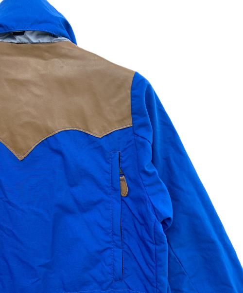 RockyMountainFeatherBed（ロッキーマウンテンフェザーベッド）RockyMountainFeatherBed (ロッキーマウンテンフェザーベッド) ナイロンジャケット ブルー×ブラウン サイズ:Ｍの古着・服飾アイテム