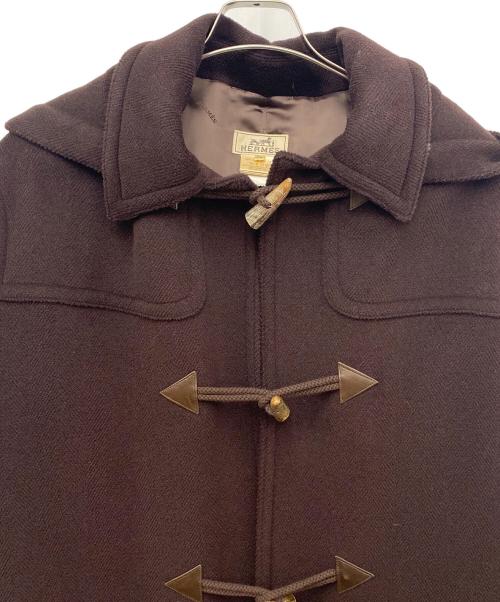 HERMES（エルメス）HERMES (エルメス) ダッフルコート ダークブラウン サイズ:50の古着・服飾アイテム