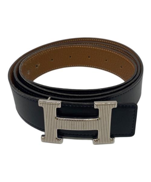 HERMES（エルメス）HERMES (エルメス) レザーベルト ブラック サイズ:115CMの古着・服飾アイテム