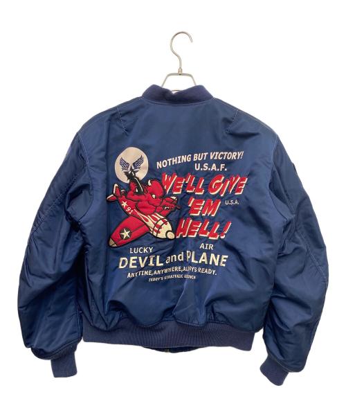 US AIR FORCE（ユーエスエアフォース）US AIR FORCE (ユーエスエアフォース) フライトジャケット ネイビー サイズ:42の古着・服飾アイテム