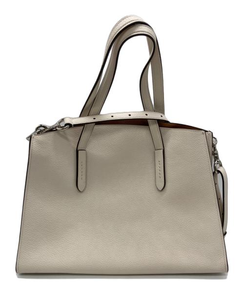 COACH（コーチ）COACH (コーチ) ハンドバッグ アイボリーの古着・服飾アイテム