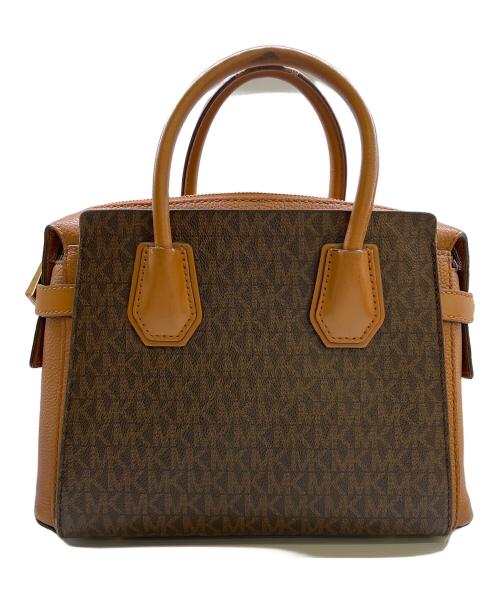 MICHAEL KORS（マイケル・コース）MICHAEL KORS (マイケル・コース) マーサー ベルティッド スモール サッチェル ブラウンの古着・服飾アイテム