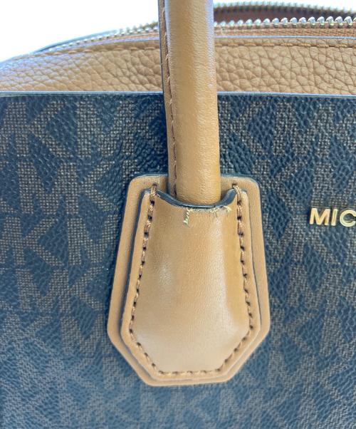 MICHAEL KORS（マイケル・コース）MICHAEL KORS (マイケル・コース) マーサー ベルティッド スモール サッチェル ブラウンの古着・服飾アイテム
