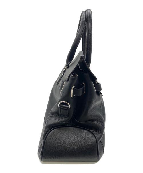 PELLE MORBIDA（ペッレモルビダ）PELLE MORBIDA (ペッレモルビダ) フラップボストンバッグ ブラックの古着・服飾アイテム