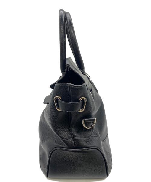 PELLE MORBIDA（ペッレモルビダ）PELLE MORBIDA (ペッレモルビダ) フラップボストンバッグ ブラックの古着・服飾アイテム