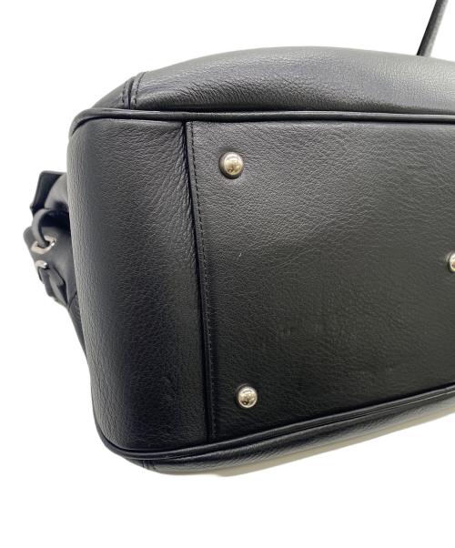 PELLE MORBIDA（ペッレモルビダ）PELLE MORBIDA (ペッレモルビダ) フラップボストンバッグ ブラックの古着・服飾アイテム