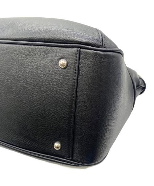 PELLE MORBIDA（ペッレモルビダ）PELLE MORBIDA (ペッレモルビダ) フラップボストンバッグ ブラックの古着・服飾アイテム