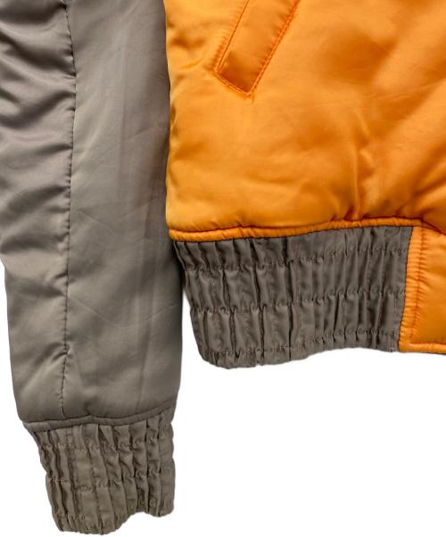 DIESEL（ディーゼル）DIESEL (ディーゼル) リバーシブルボンバージャケット カーキ×オレンジ サイズ:Sの古着・服飾アイテム