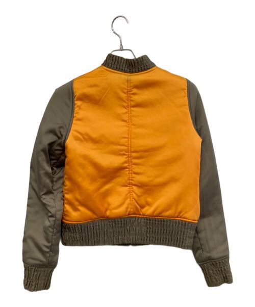 DIESEL（ディーゼル）DIESEL (ディーゼル) リバーシブルボンバージャケット カーキ×オレンジ サイズ:Sの古着・服飾アイテム