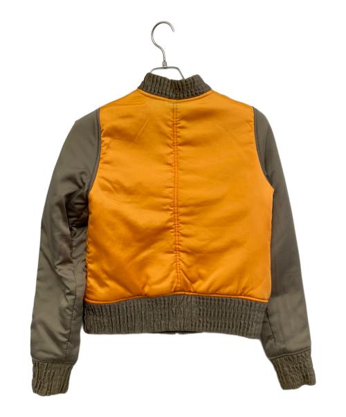 DIESEL（ディーゼル）DIESEL (ディーゼル) リバーシブルボンバージャケット カーキ×オレンジ サイズ:Sの古着・服飾アイテム