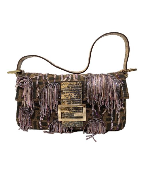 FENDI（フェンディ）FENDI (フェンディ) ショルダーバッグ ブラウンの古着・服飾アイテム