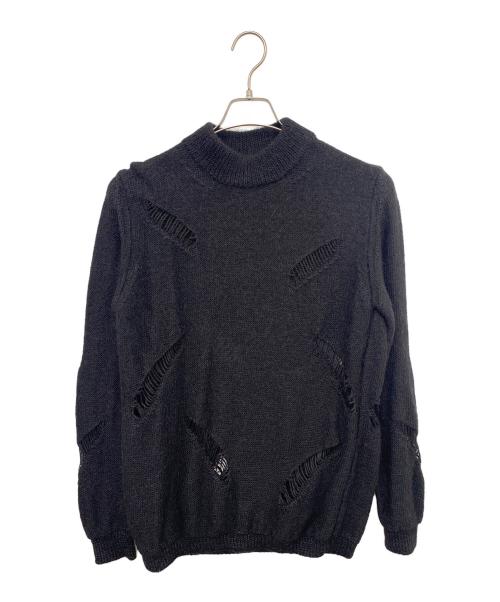 GIANNI VERSACE（ジャンニ・ヴェルサーチ）GIANNI VERSACE (ジャンニ・ヴェルサーチ) アルパカセーター ブラック サイズ:Ｌの古着・服飾アイテム