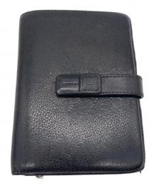 LOEWE（ロエベ）の古着「2つ折り財布」｜ブラック×レッド