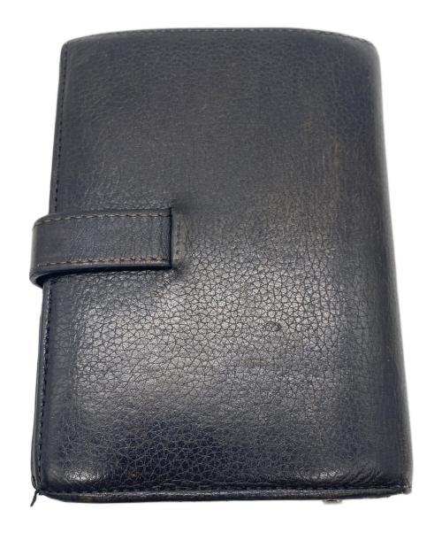 LOEWE（ロエベ）LOEWE (ロエベ) 2つ折り財布 ブラック×レッドの古着・服飾アイテム